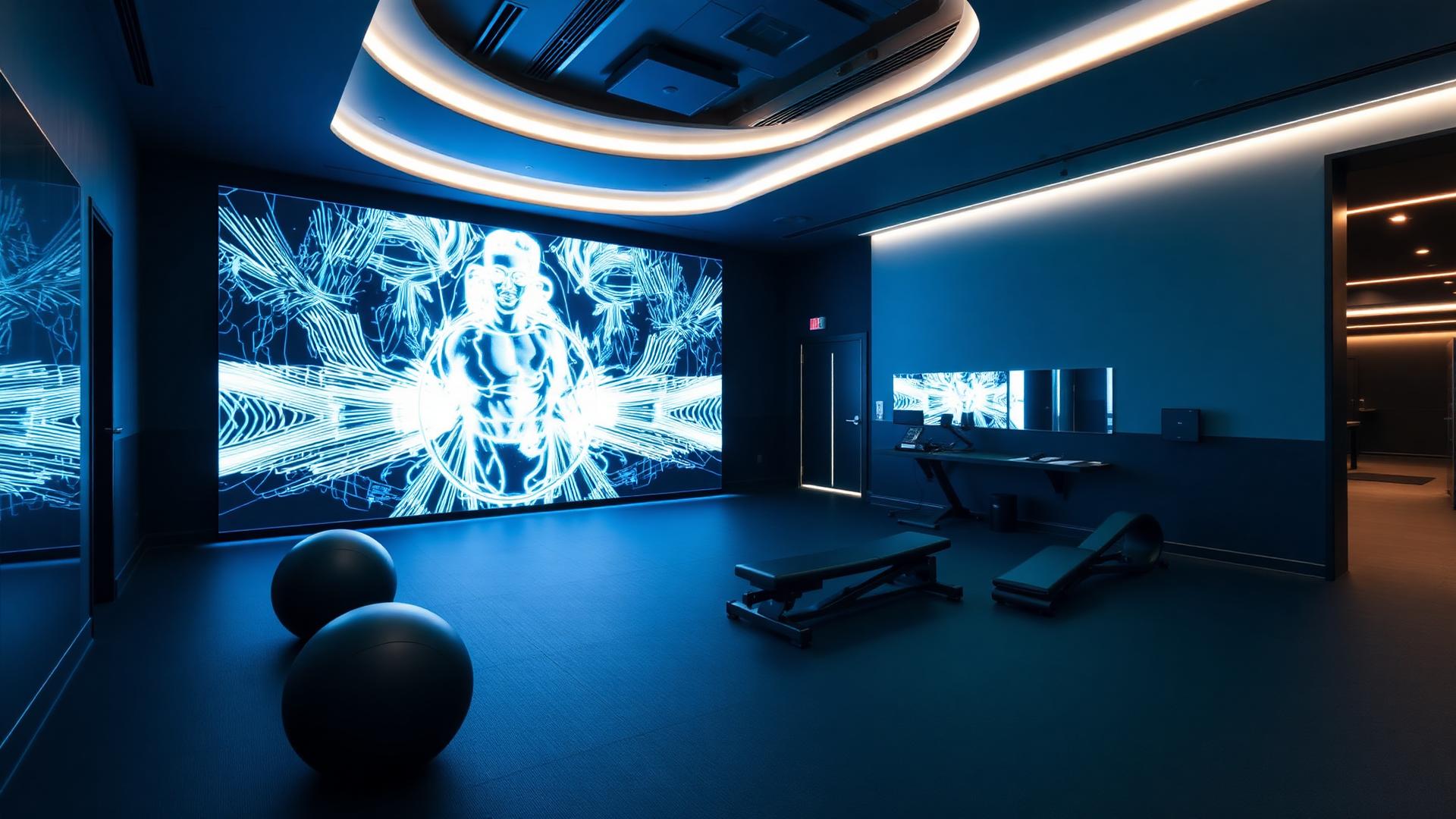 Modern SMARTfit training facility with interactive light system